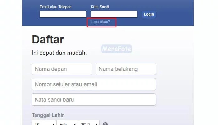 5 Cara Log In Jika Lupa Kata Sandi FB terbaru
