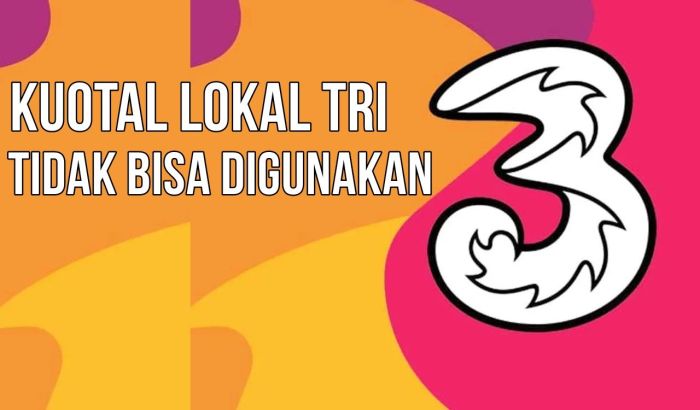 Kuota tri tidak bisa digunakan