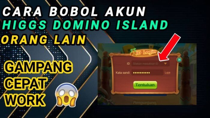 Hack akun domino tanpa verifikasi