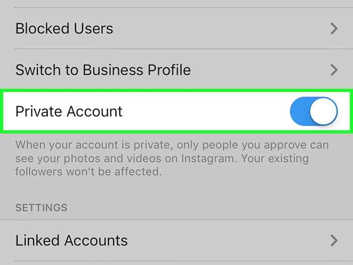 Unlock private akun instagram