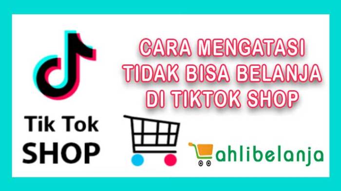 Tidak bisa belanja di tiktok shop