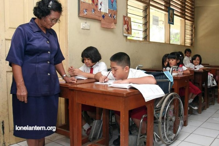 Pendidikan inklusif anak khusus berkebutuhan inklusi difabel pelajar sumut provinsi partisipasi bersekolah rendah fasilitasi jateng buka smk solider harapan satuharapan