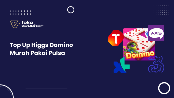 Top up higgs domino rp pakai pulsa