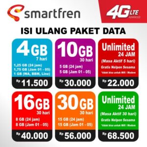 Paket smartfren voucher 4g kuota kode nelpon voucer 3gb 10gb 4gb termurah geratis smartpen cek