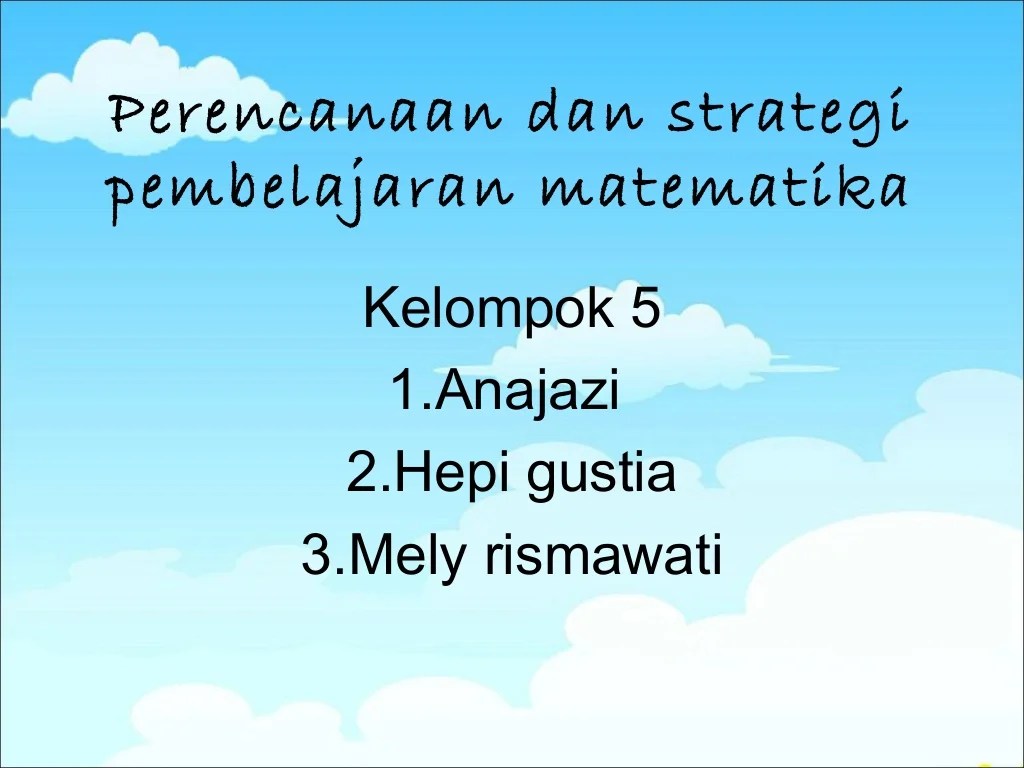 Strategi mengajar matematika yang efektif