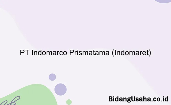 Indomaret warna lambang Gaji PT Indomarco Prismatama (Indomaret)