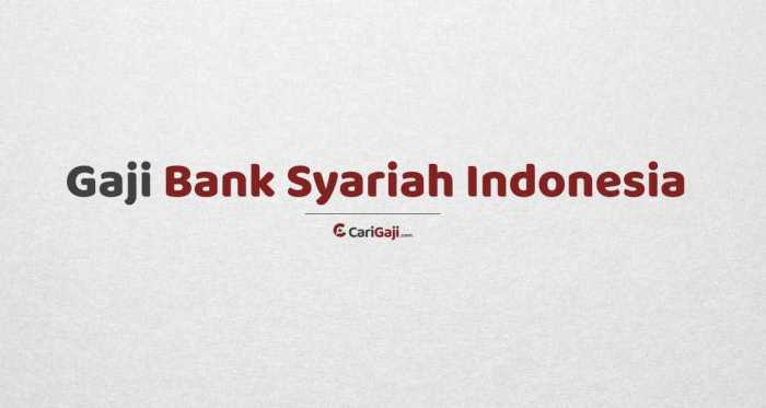 Gaji PT Bank Syariah Indonesia