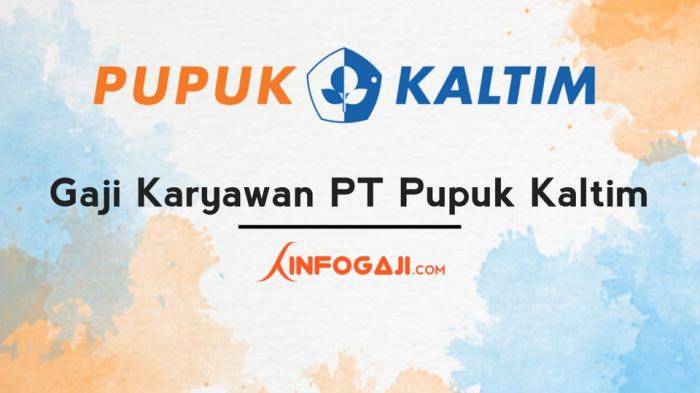 Gaji PT Pupuk Kaltim