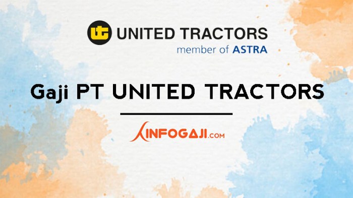 Gaji PT United Tractors