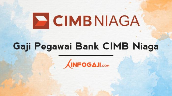 Gaji PT Bank CIMB Niaga