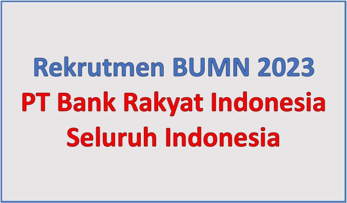 Gaji PT Bank Rakyat Indonesia