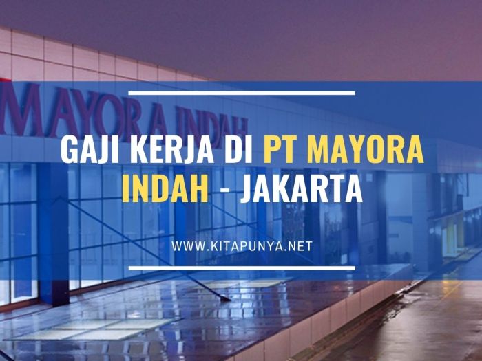 Gaji PT Mayora Indah