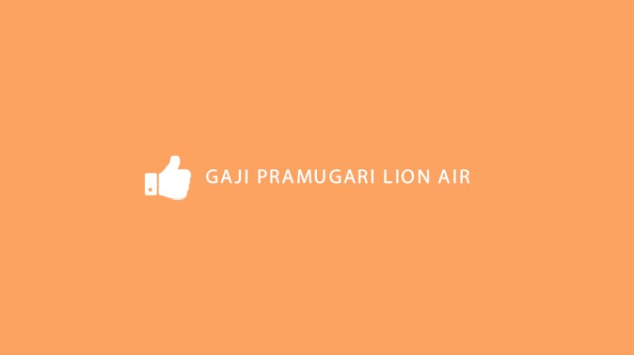 Gaji PT Lion Air