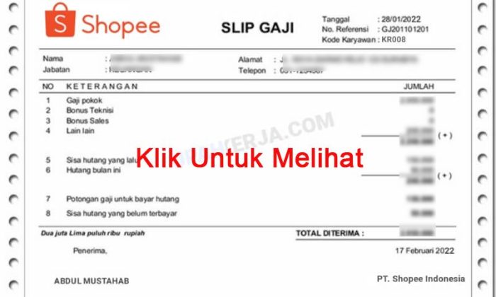 Gaji PT Shopee Indonesia