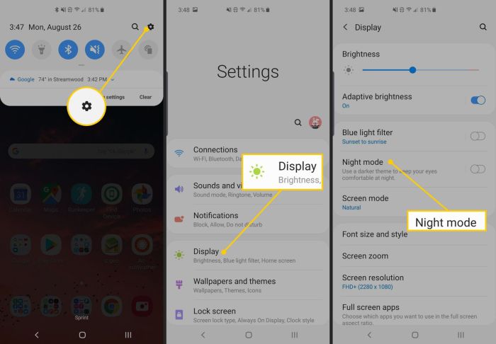 Samsung galaxy note 7 punya fitur night mode