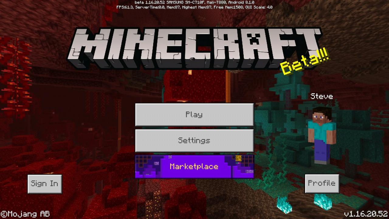 Minecraft bedrock edition