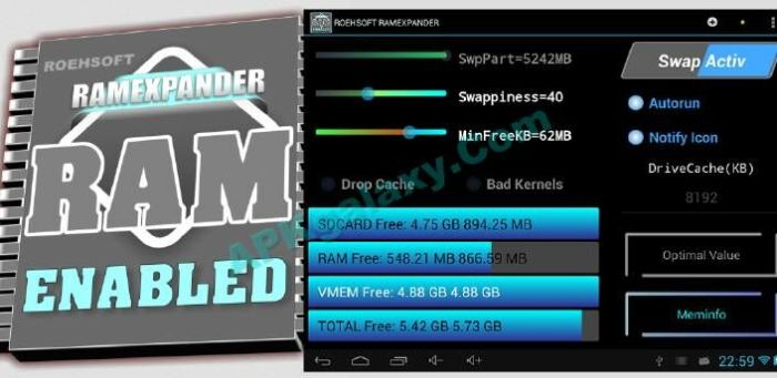Aplikasi penambah ram android