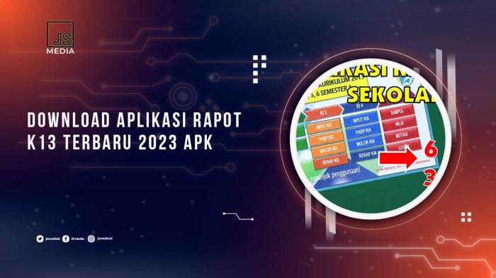 Download aplikasi raport k13 sd