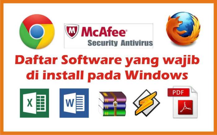 Software wajib install