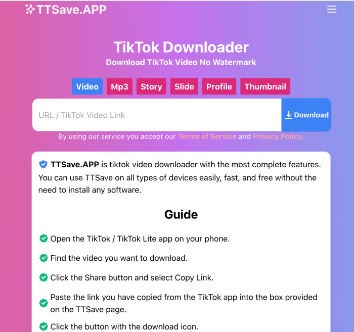 Ttsave app