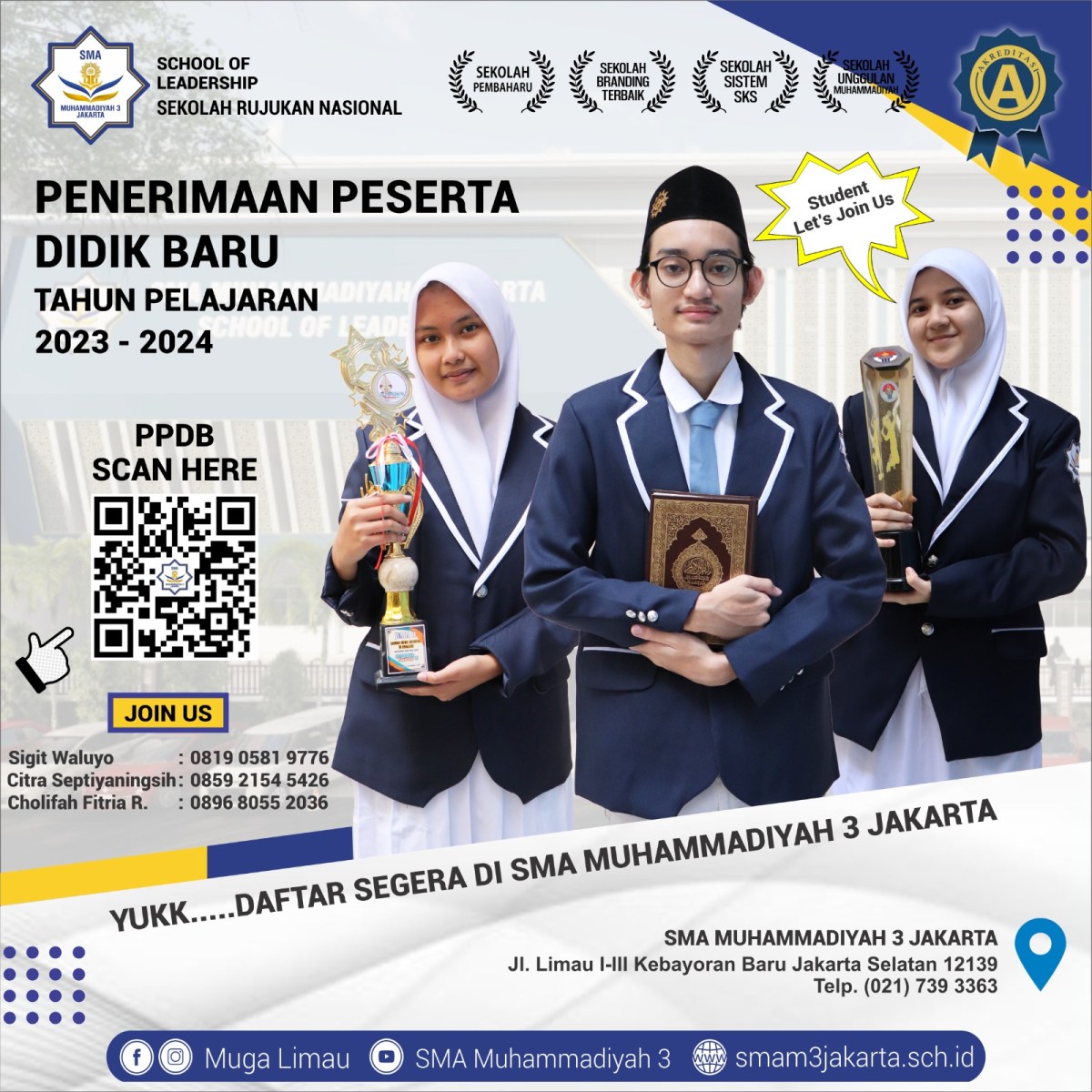Biaya masuk SMA Muhammadiyah 23 Jakarta Timur