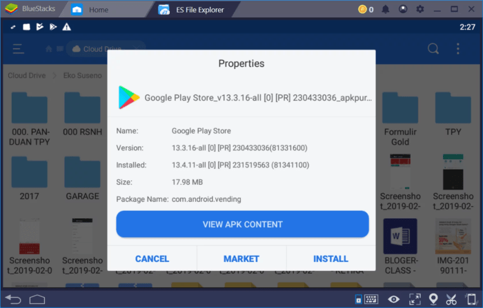 Cara download play store laptop