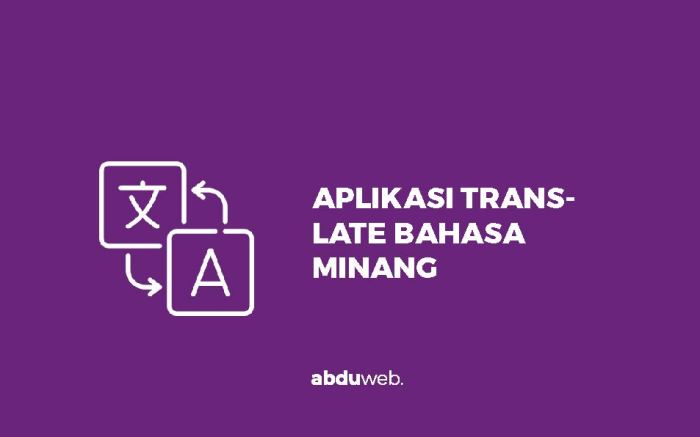 Aplikasi translate bahasa minang