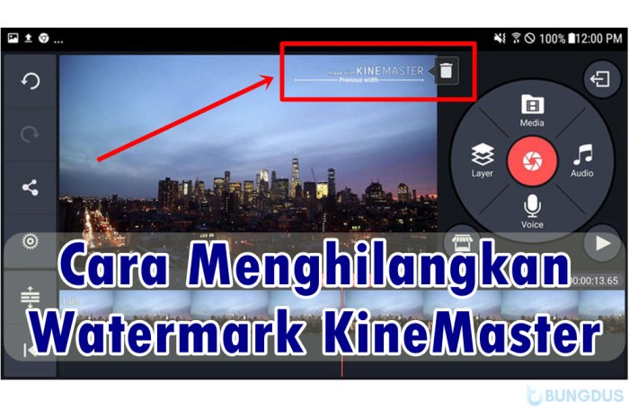 Cara menghilangkan watermark kinemaster