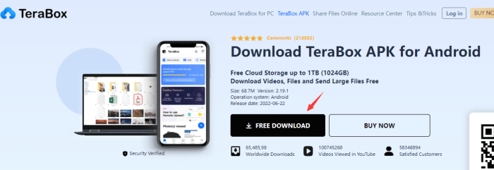 Download terabox apk