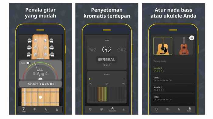 Aplikasi stem gitar