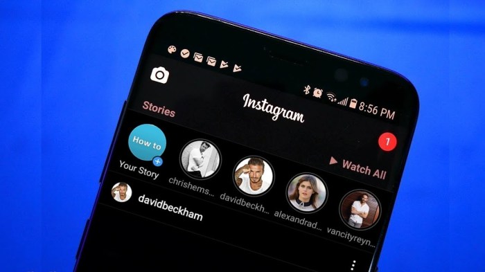 Cara ganti tema instagram menjadi dark mode