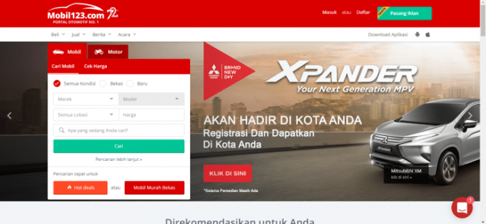 Aplikasi jual beli mobil