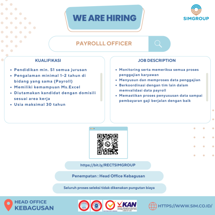 Gaji payroll officer 2025