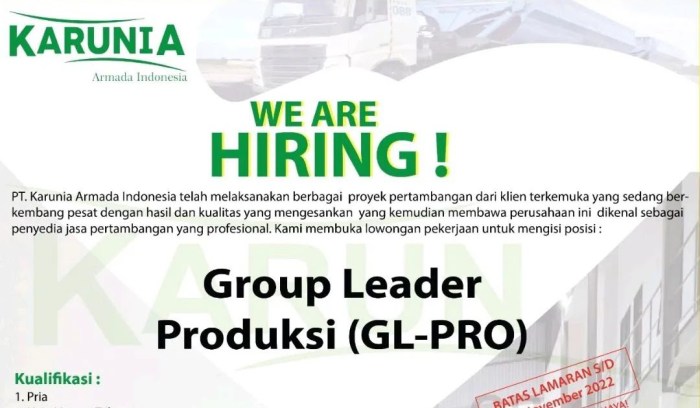 Gaji pt karunia armada indonesia