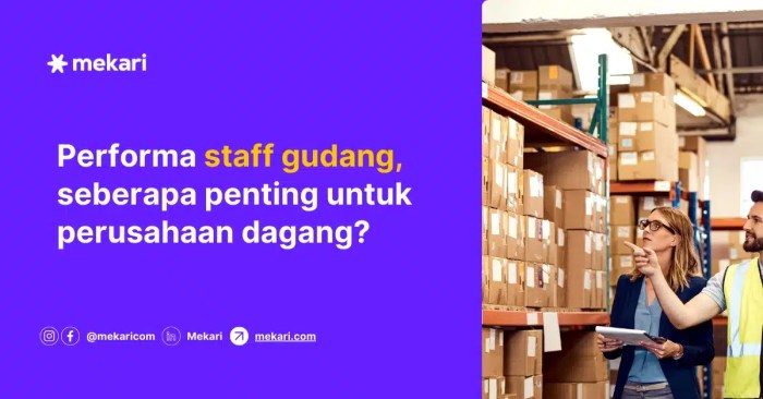 Gaji admin gudang