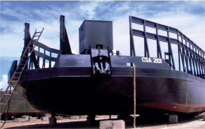 Ship repair vessel 120m dredging before shipyard citra