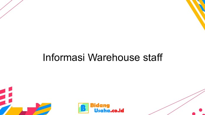 Gaji warehouse staff