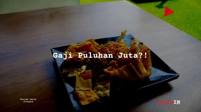 Gaji karyawan gacoan medan berapa