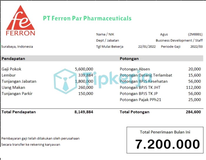 Gaji pt ferron par pharmaceuticals