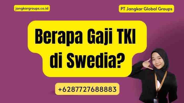Gaji tki swedia