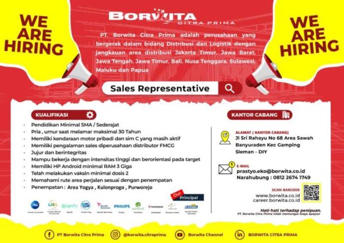 Gaji pt borwita citra prima