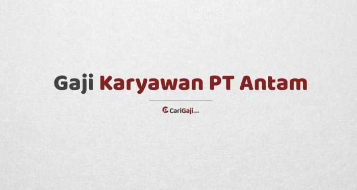 Gaji karyawan antam