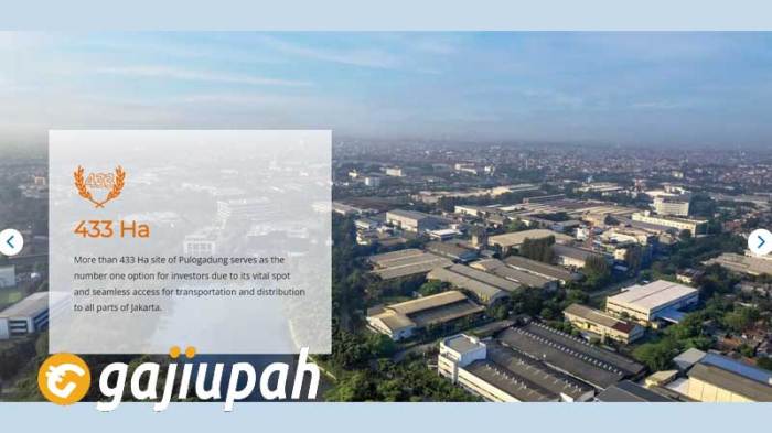 Gaji pt jakarta industrial estate pulogadung