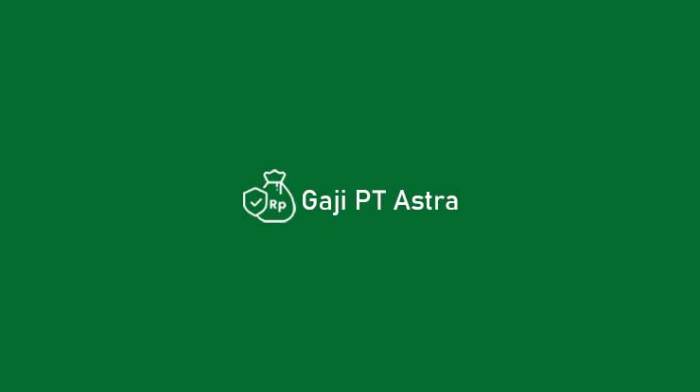 Gaji karyawan pt astra otoparts