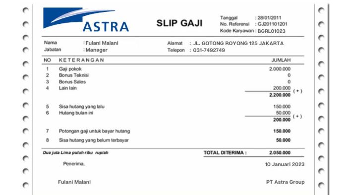 Gaji pt trisula international