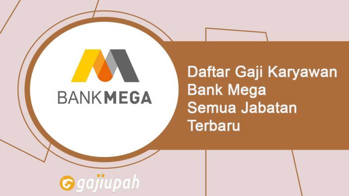 Gaji karyawan bank mega