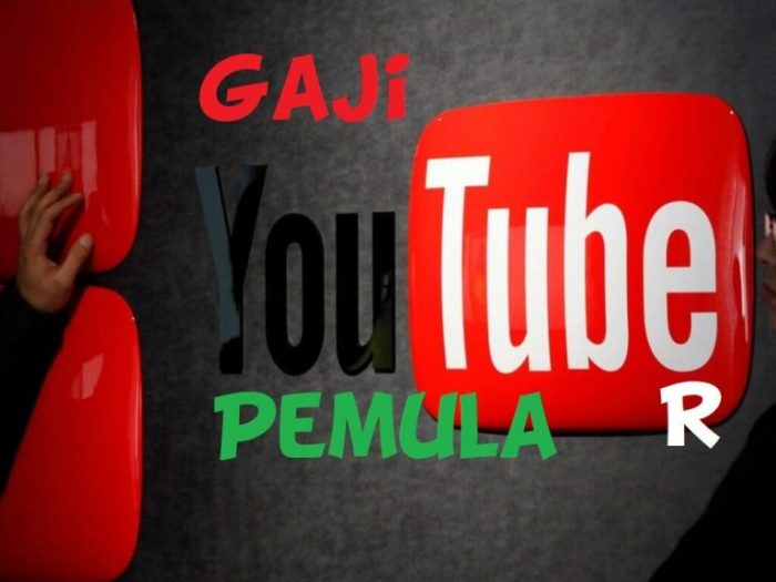 Gaji youtuber pemula