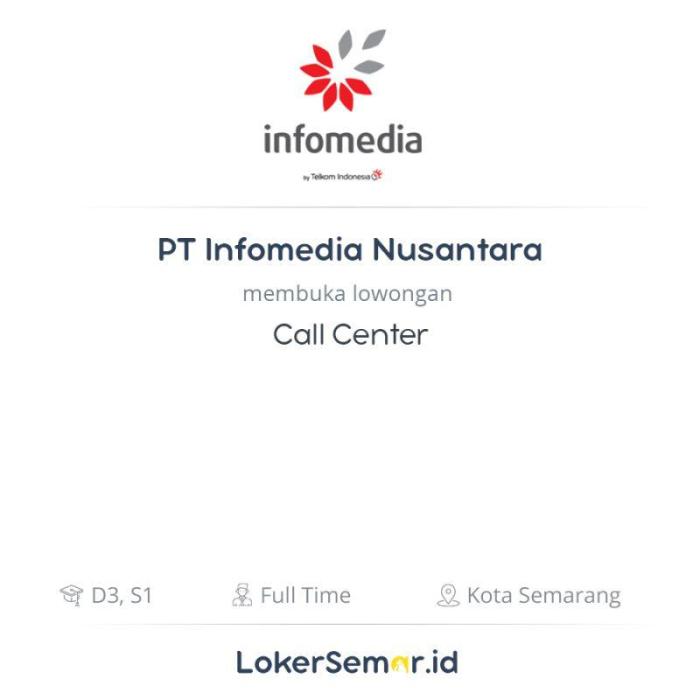 Gaji pt infomedia nusantara