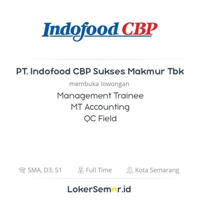 Gaji pt indofood