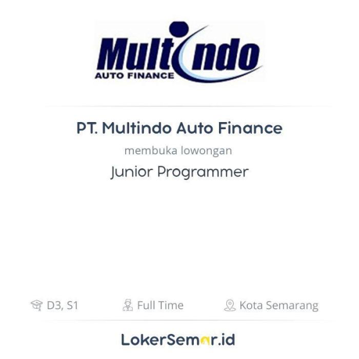 Gaji pt multindo auto finance